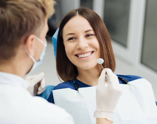 Los Altos patient shows off her white teeth